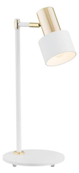 Argon 4256 - Lampada da tavolo DORIA 1xE27/15W/230V bianca/ottone