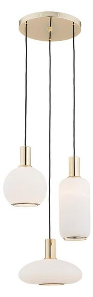 Argon 1489 - Lampadario a sospensione con filo SAGUNTO 3xE27/15W/230V ottone