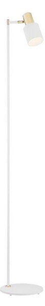 Argon 4258 - Lampada da terra DORIA 1xE27/15W/230V bianco/ottone