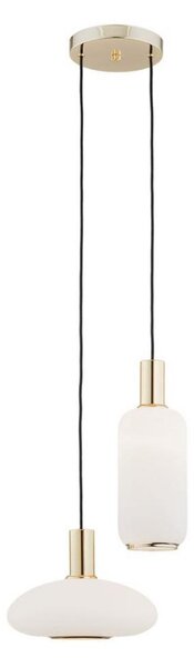 Argon 0896 - Lampadario a sospensione con filo SAGUNTO 2xE27/15W/230V ottone