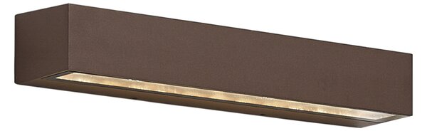 Applique da esterno industriale marrone ruggine 38cm incl. LED IP65 - Hannah