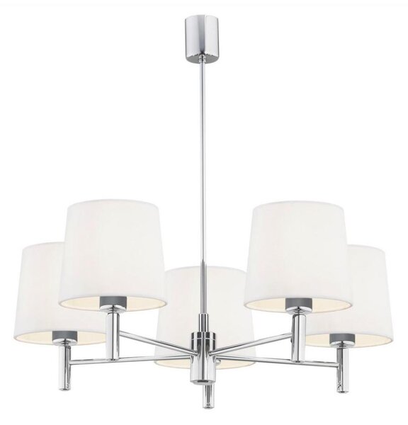Argon 2110 - Lampadario su palo BOLZANO 5xE27/15W/230V crema