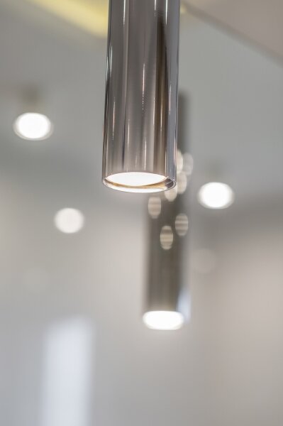 Argon 4756 - Lampadario su corda GOMERA 1xGU10/5W/230V nero