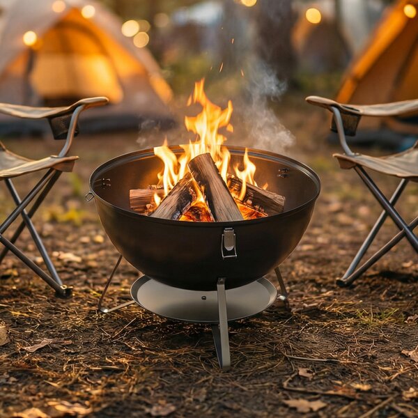 Outsunny Affumicatore 3 in 1 con griglie e termometro, 62,5x47,5x91 cm, Nero | Aosom Italy