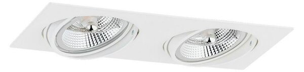 Argon 1046 - Faretto da incasso OLIMP 2xGU10-AR111/12W/230V bianco