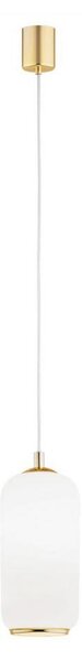 Argon 4993 - Lampadario a sospensione con filo PALLADO 1xE27/15W/230V oro/bianco