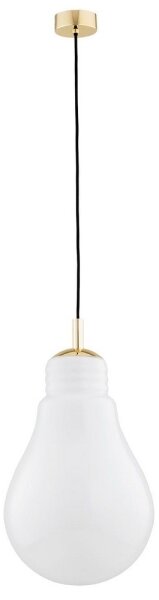 Argon 4879 - Lampadario a sospensione con filo JESSE 1xE27/15W/230V oro/bianco