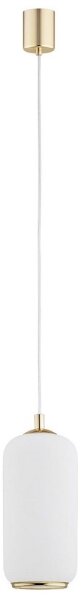 Argon 4993 - Lampadario a sospensione con filo PALLADO 1xE27/15W/230V oro/bianco