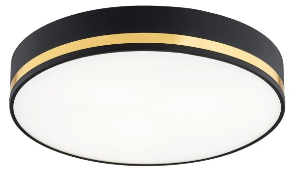 Argon 7040 - Plafoniera AMORE 2xE27/15W/230V diametro 25 cm nero/oro
