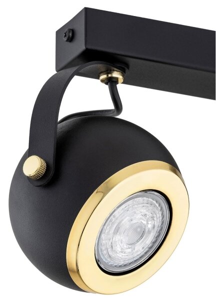 Argon 7039 - Luce Spot KOS PLUS 2xGU10/5W/230V nero/oro
