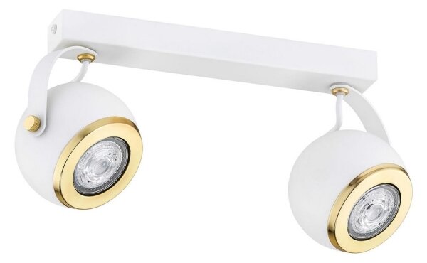 Argon 7038 - Luce Spot KOS PLUS 2xGU10/5W/230V bianco/oro