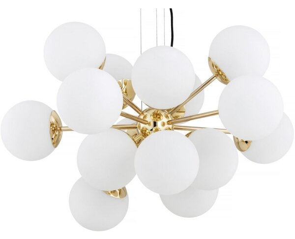 Argon 5048 - Lampadario a sospensione con filo SATELITE PLUS 15xE27/15W/230V oro