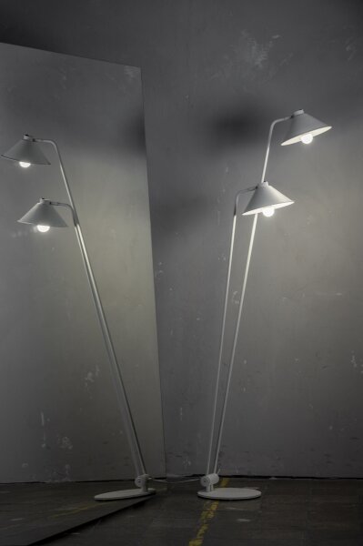 Argon 4997 - Lampada con piedistallo GABIAN 1xE27/15W/230V bianco