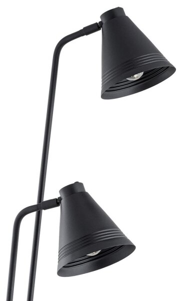 Argon 7077 - Lampada da terra AVALONE 2xE27/15W/230V nero