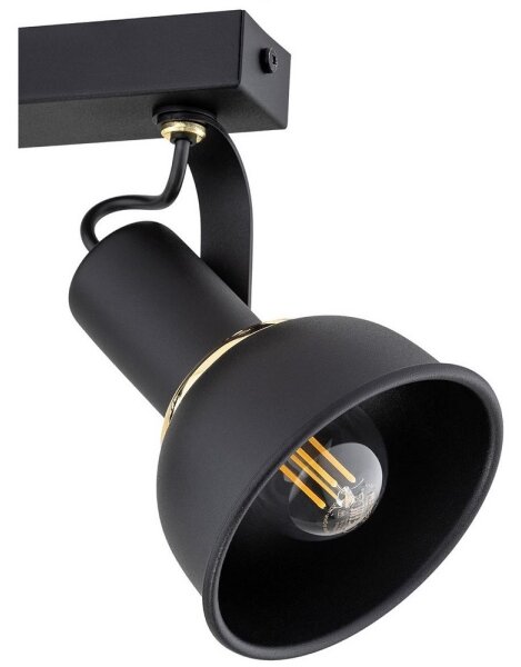 Argon 7037 - Luce Spot TWIST 2xE14/7W/230V nero/oro