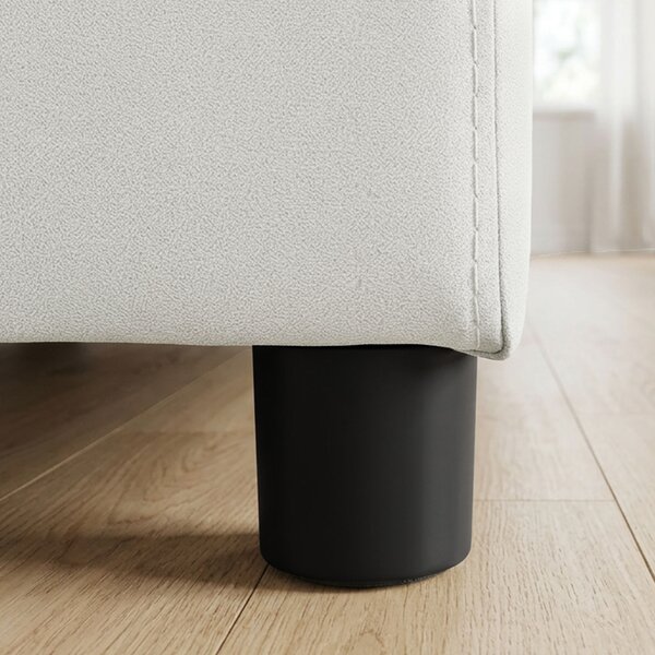 HOMCOM Sedia moderna in leathaire con seduta ampia e imbottitura spessa, Grigio | Aosom Italy