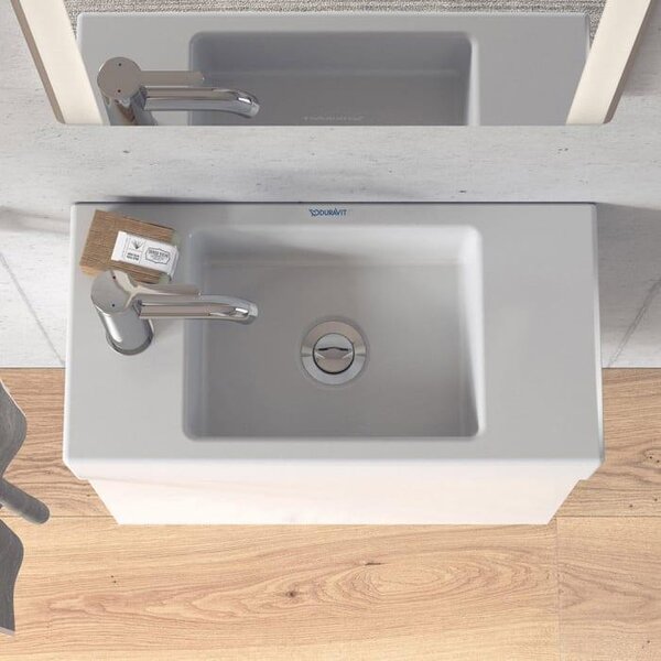 Lavabo DURAVIT Vero Air in Vetroceramica sanitaria bianca 50 x 25 cm D 0724500009