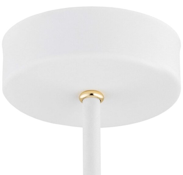 Argon 6148 - Lampadario su palo CHARLOTTE 3xE27/15W/230V bianco/oro