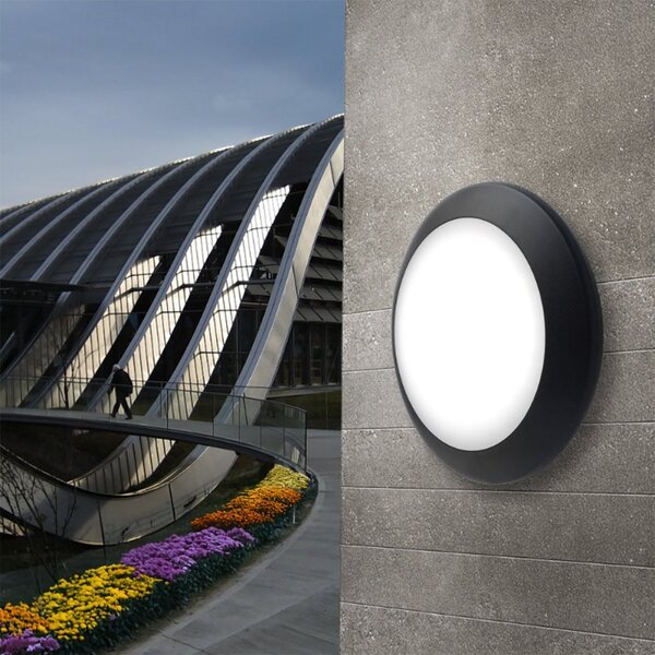 Applique esterno top light verona 35 ne e27 led ip66 resina - Top Light