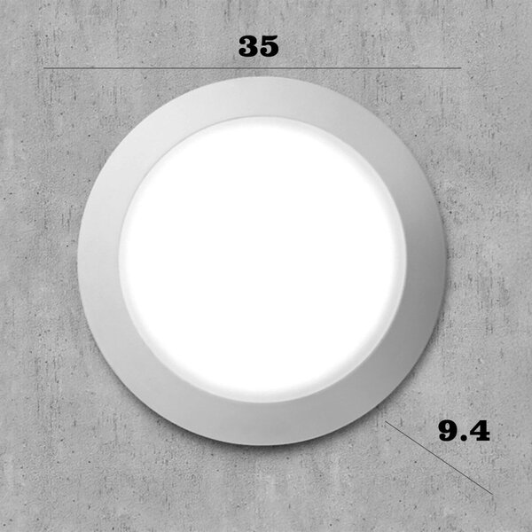 Applique plafoniera esterno top light verona 35 gr e27 led ip66 resina - Top Light