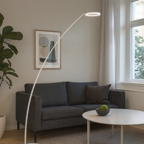 Piantana arco moderna gea luce gpib30 led alluminio dimmerabile allungabile - Gea Luce