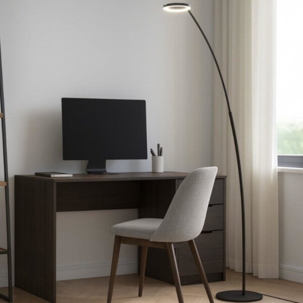 Piantana arco moderna gea luce gpin30 led alluminio dimmerabile allungabile - Gea Luce