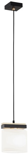 Argon 8276 - Lampadario a sospensione con filo CANOA 1xE27/15W/230V nero