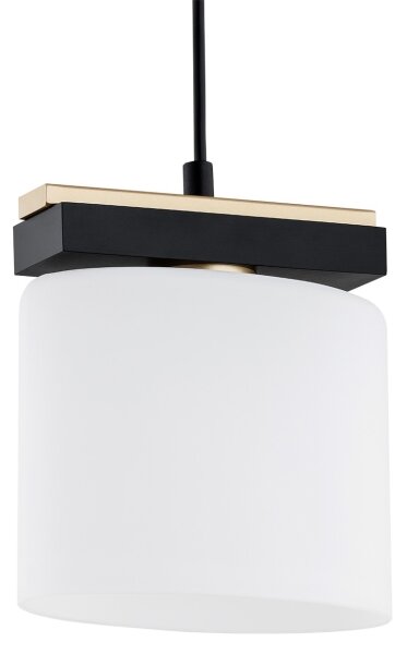 Argon 8276 - Lampadario a sospensione con filo CANOA 1xE27/15W/230V nero