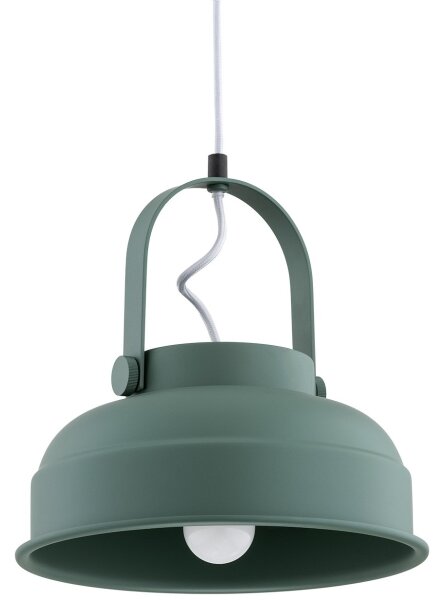 Argon 8287 - Lampadario a sospensione con filo DAKOTA 1xE27/15W/230V verde