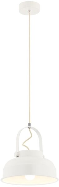 Argon 8284 - Lampadario a sospensione con filo DAKOTA 1xE27/15W/230V bianco