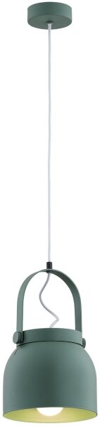 Argon 8283 - Lampadario a sospensione con filo LOGAN 1xE27/15W/230V diametro 20 cm verde