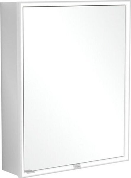 Villeroy & Boch My View Now armoire de toilette encastrée, 1 porte, charnières à droite, avec éclairage, avec interrupteur marche/arrêt, compatible Smart Home, 600x750x167,5mm, A4586R00, A4586R00