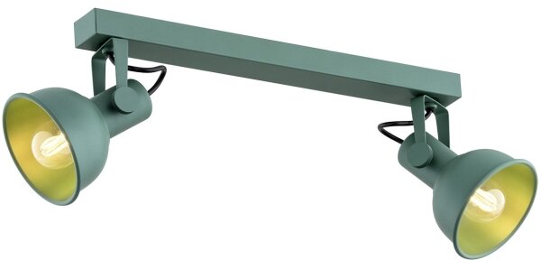 Argon 7174 - Faretto LENORA 2xE14/7W/230V verde