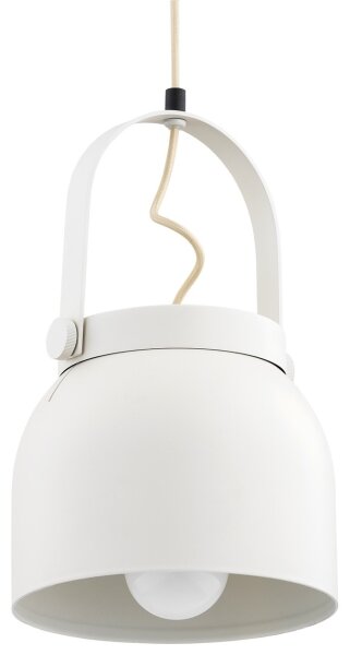 Argon 8280 - Lampadario a sospensione con filo LOGAN 1xE27/15W/230V diametro 20 cm bianco