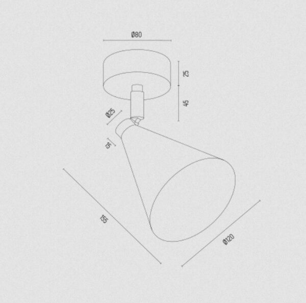 Argon 8255 - Faretto LUCINDA 1xE14/7W/230V oro