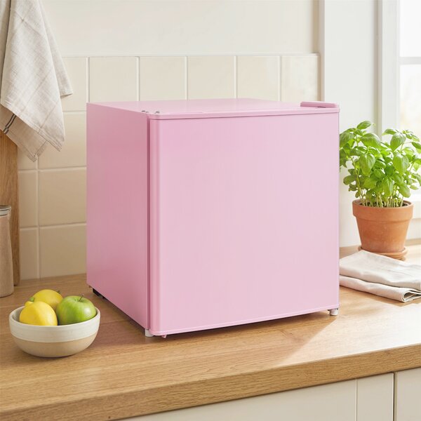 HOMCOM Congelatore da Tavolo con Capacità 35 Litri, Piccolo Congelatore con Porta Reversibile, Rosa | Aosom Italy
