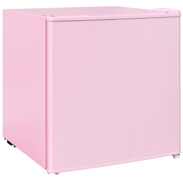 HOMCOM Congelatore da Tavolo con Capacità 35 Litri, Piccolo Congelatore con Porta Reversibile, Rosa | Aosom Italy
