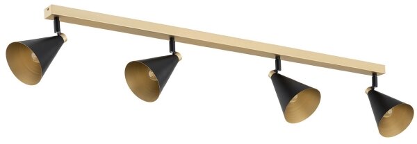Argon 1805 - Faretto LUCINDA 4xE14/7W/230V nero/oro
