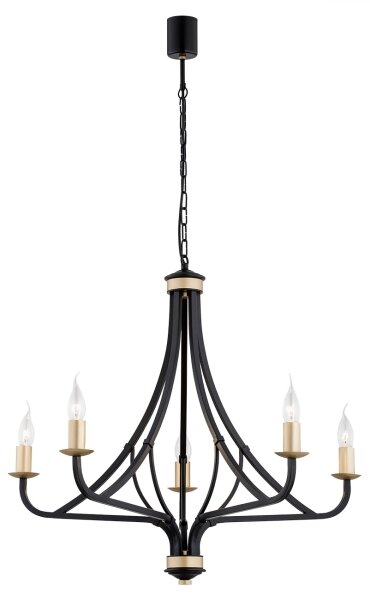 Argon 2171 - Lampadario a sospensione con catena LORENZO 5xE14/7W/230V