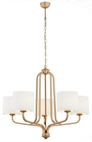Argon 2172 - Lampadario a sospensione con catena MARANELLO 5xE27/15W/230V