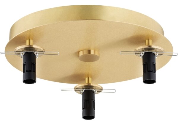 Argon 6290 - Plafoniera FABIO 3xE14/7W/230V alabastro oro
