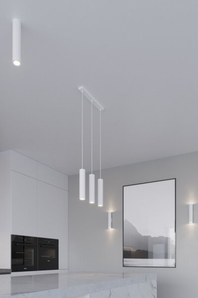 Sollux SL.0324 - Lampadario a sospensione con filo LAGOS 2 2xGU10/10W/230V bianco