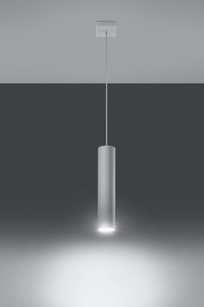 Sollux SL.0323 - Lampadario a sospensione con filo LAGOS 1 1xGU10/10W/230V bianco