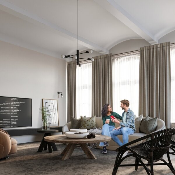 Lampadario a sospensione con filo DUOMO 3D 3xE27/60W/230V nero