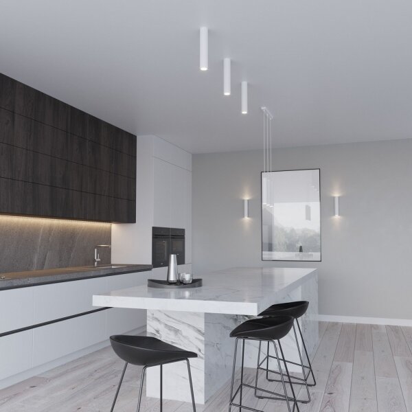 Sollux SL.0324 - Lampadario a sospensione con filo LAGOS 2 2xGU10/10W/230V bianco