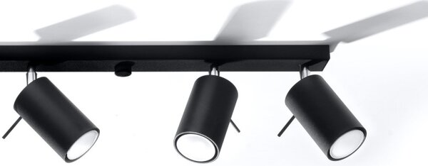 Sollux SL.0334 - Faretto RING 6L 6xGU10/10W/230V nero