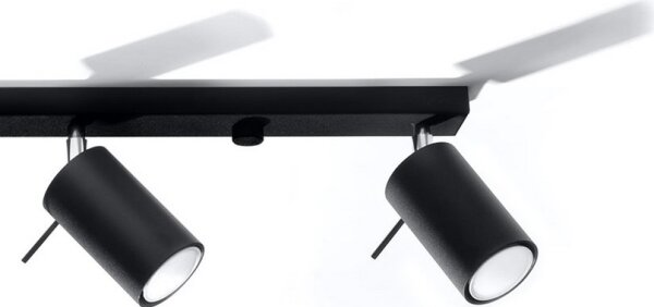 Sollux SL.0332 - Faretto RING 4L 4xGU10/10W/230V nero