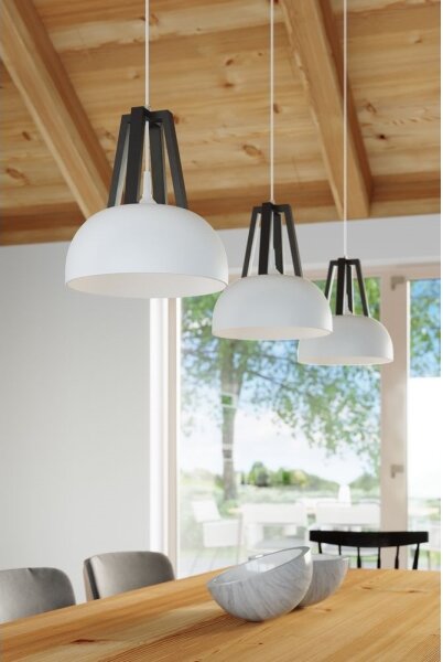 Sollux SL.0387 - Lampadario a sospensione con filo CASCO 1xE27/60W/230V diametro 30 cm