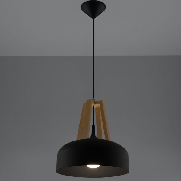 Sollux SL.0390 - Lampadario a sospensione con filo CASCO 1xE27/60W/230V diametro 30 cm