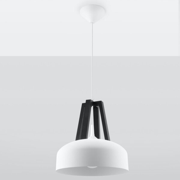 Sollux SL.0387 - Lampadario a sospensione con filo CASCO 1xE27/60W/230V diametro 30 cm